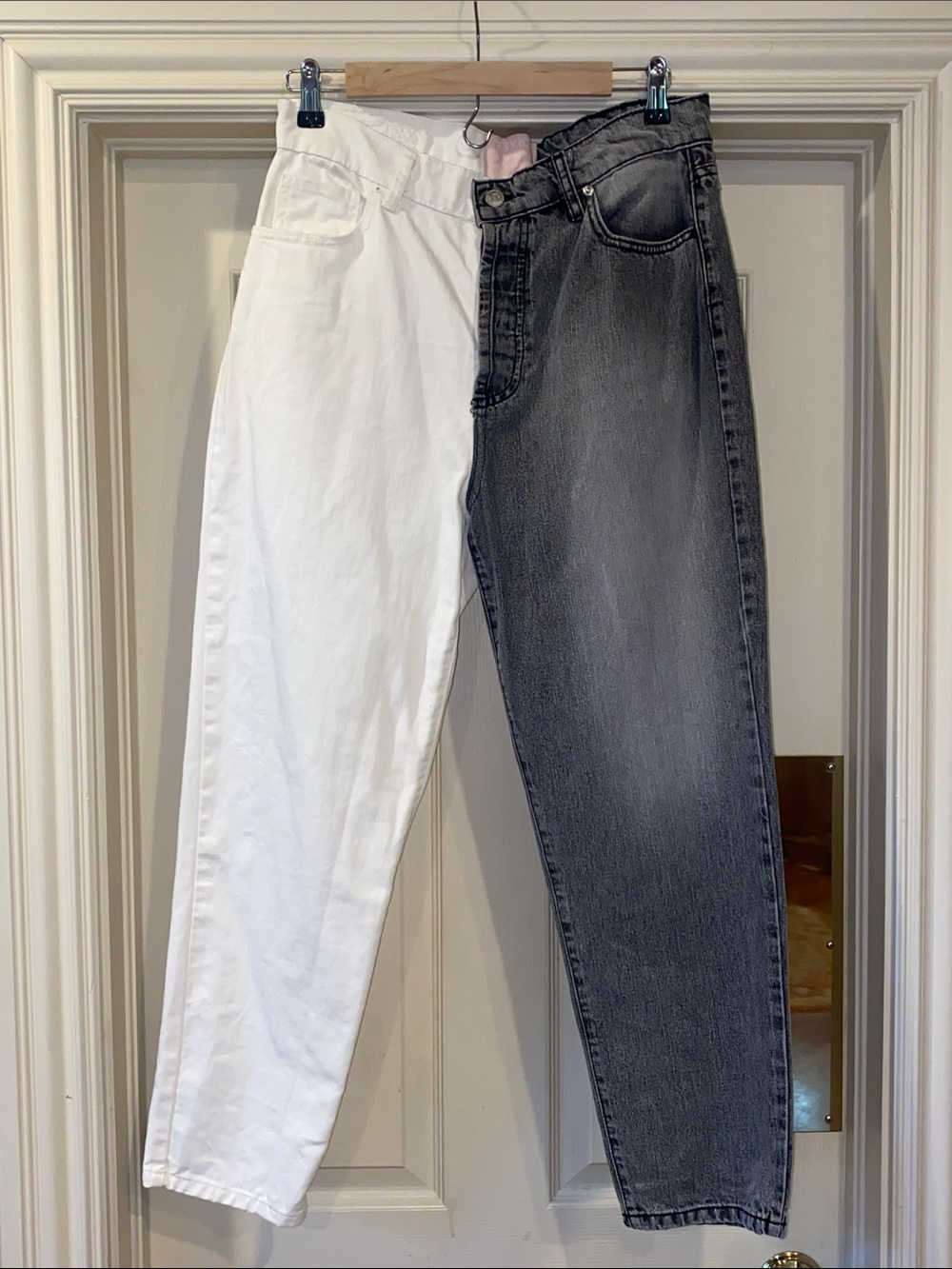 REVICE Yin Yang Black and White Jeans